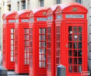 Puzzle Λονδίνο τηλεφωνικούς θαλάμους